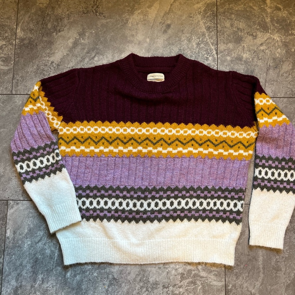 Urban Outfitters Alpine Intarsia style sweater Sz S/P